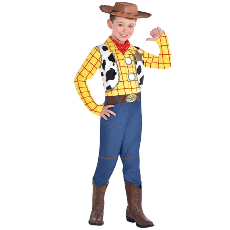 Halloween Cartoon Charakter Anime Kostüm Kinder Cowboy Cosplay Kostüm