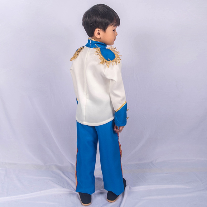 Halloween Weihnachts -Cosplay -Party Outfits Ausgespeißt Kleidung Kinder Jungen mittelalterlicher Prinz Boy King Kostüm