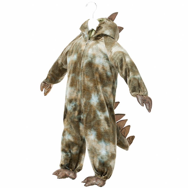 Hochwertiges Dinosaurier -Cosplay -Kostüm für Kinder Halloween Party Tyrannosaurus Rex Jumpsuit für Kinder