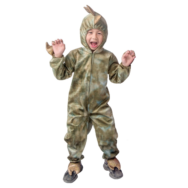 Hochwertiges Dinosaurier -Cosplay -Kostüm für Kinder Halloween Party Tyrannosaurus Rex Jumpsuit für Kinder