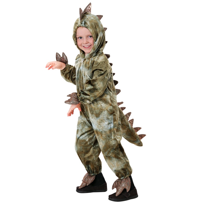 Hochwertiges Dinosaurier -Cosplay -Kostüm für Kinder Halloween Party Tyrannosaurus Rex Jumpsuit für Kinder