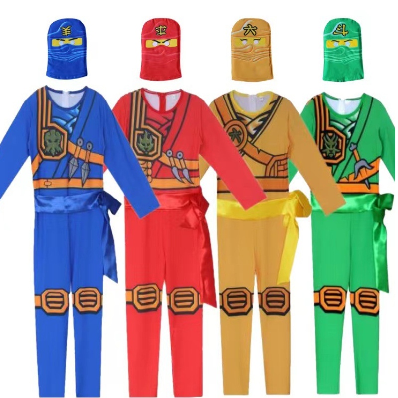 Kinder Kostüm Hero Cosplay Jumpsuit Halloween Kostüm mit Maske