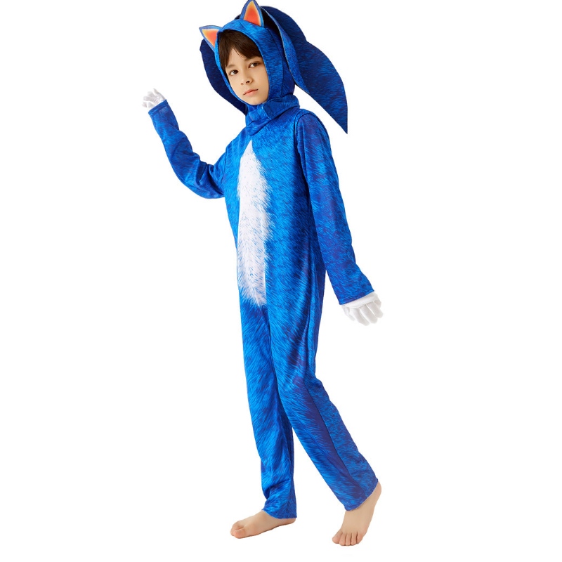 Neue Jungen Jungen Jungen mit Accessoires Party Cosplay Kleidung Kinder Sonic Halloween Kostüme