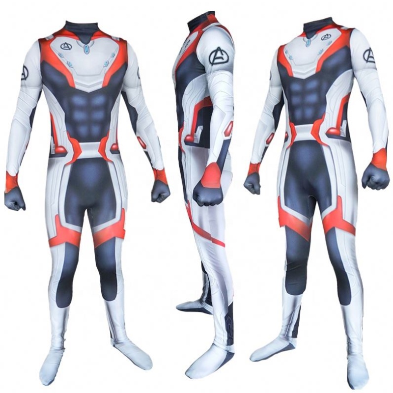 Ecoparty New Style Avenger 4 Endgame Quantum Realm Cool Superhelden Cosplay Zentai Bodysuit Overalls für Männer Erwachsene Kostüme