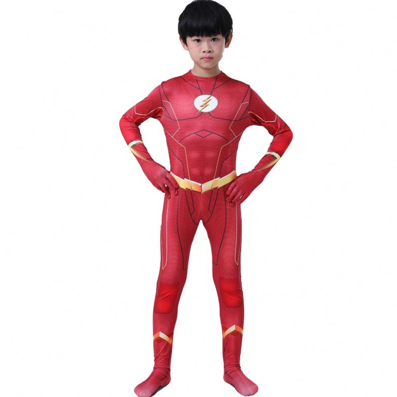 Coole Erwachsene Kinder Jungen Comic Fantasia Superhelden Halloween Carnival Party Outfit Cosplay die Kostüme von Flash Man Children \\