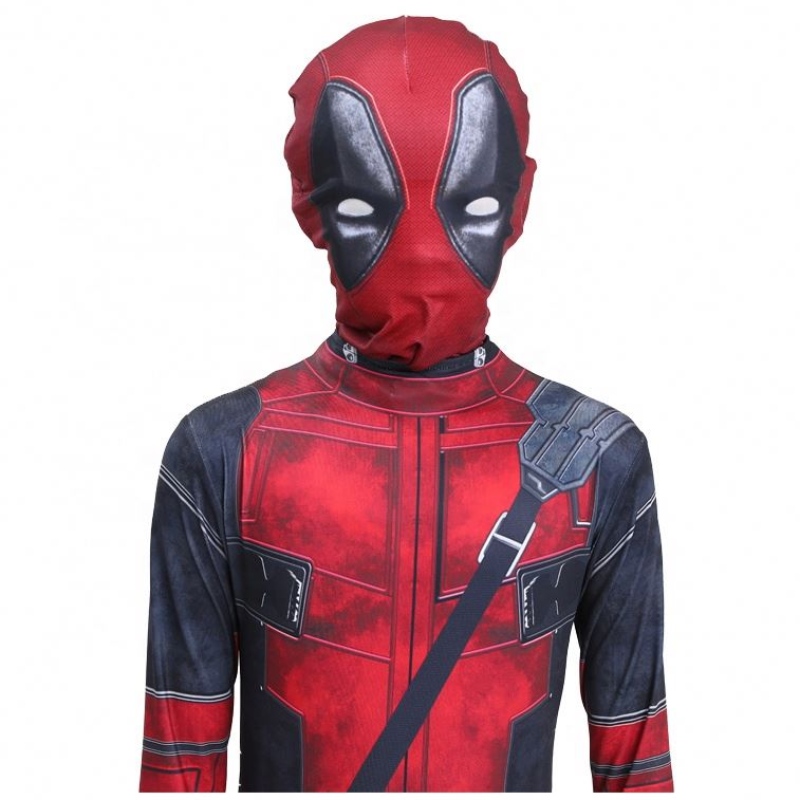 Jungen coole Filme Anime Superhelden Halloween Weihnachten Party Geschenke Cosplay Dead Pool Kinder Kostüme mit Kopfbedeckungsschwerts Waffen