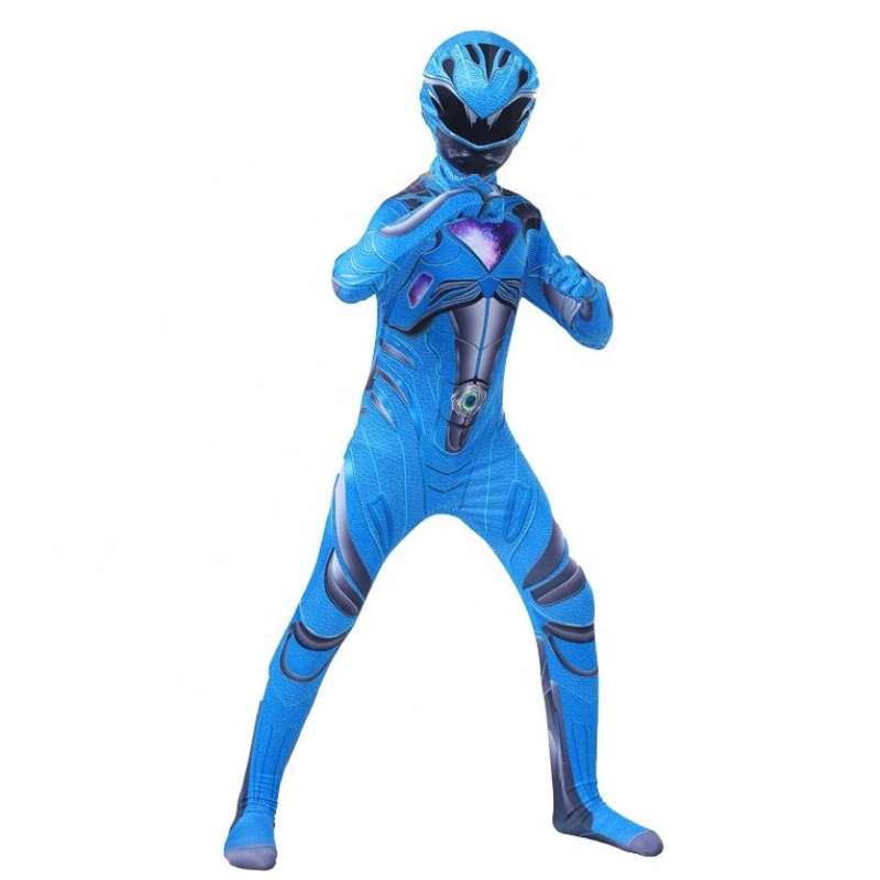 Großhandel Multiple Color Halloween Carnival Party Cosplay fünf Beast Superhelden Mystic Force Power Ranger Kostümanzug für Kinder