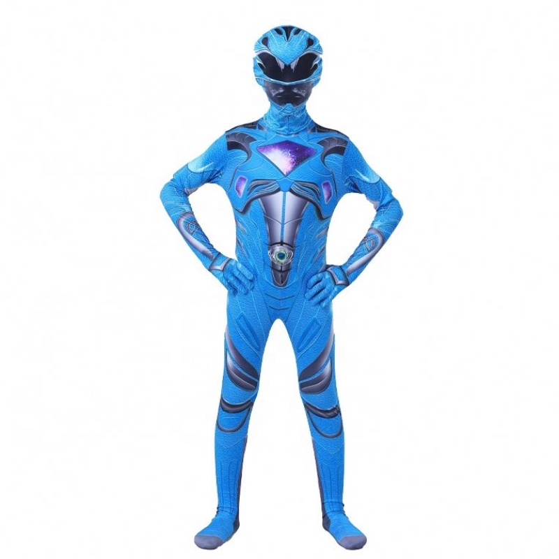 Großhandel Multiple Color Halloween Carnival Party Cosplay fünf Beast Superhelden Mystic Force Power Ranger Kostümanzug für Kinder