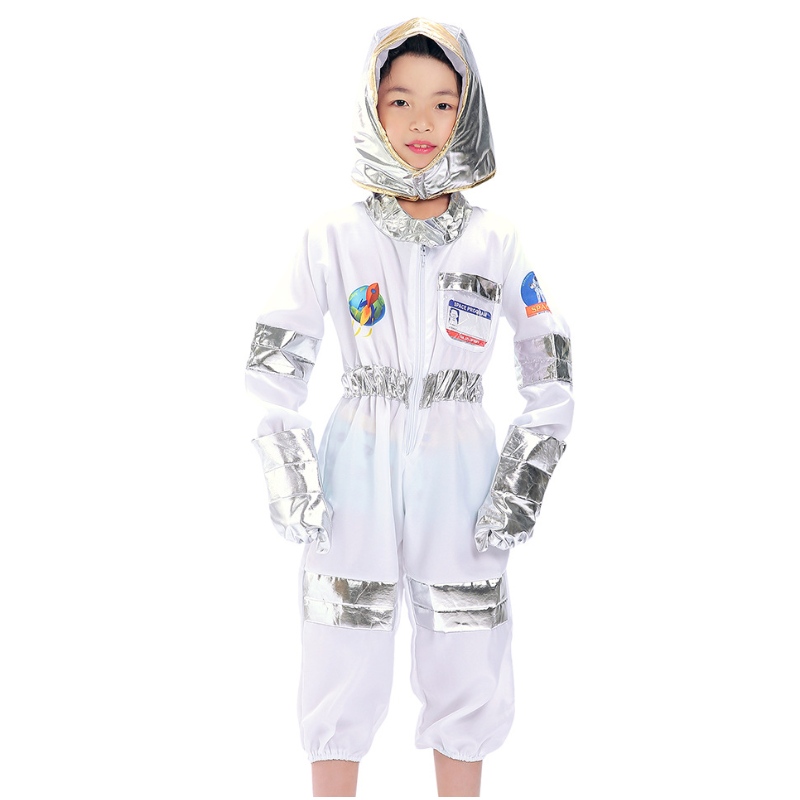 Astronaut -Raumkostüm -Raum von Kindern, das Rollenspiel für Kids Cosplay zu tun hat