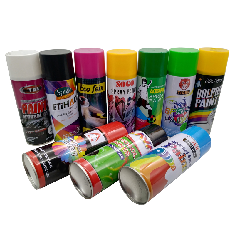 OEM 200ml 300 ml 400 ml 450 ml billige Sprühfarbe Graffiti -Sprühfarbe Chromsprühfarbe