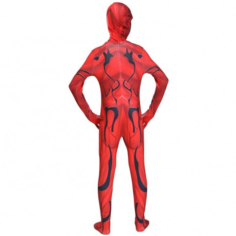 Red Marvel Movie Special Bodysuit Erwachsene Kinder Jungen Superhelden -Onesie enge Halloween Scorpion Venom Spiderman Cosplay Kostüm