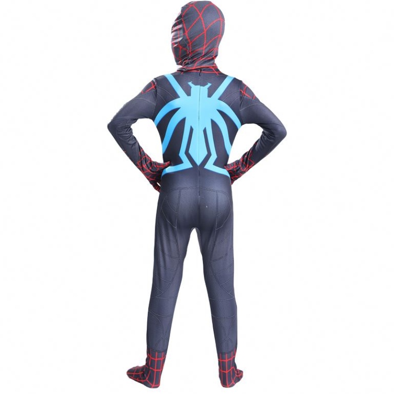 Neue Muscle-TV-Filmspiel Eltern Eltern Kinder Jungen Kid Erstaunliche schwarze rote Superhelden Jumpsuit Halloween Anime Cosplay Spiderman Kostüm