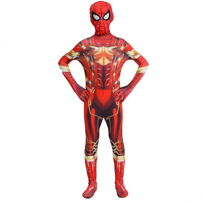 Heißeste Halloween -Party Kids&adults tv&movie Superhelden Jumpsuit Cosplay Anime Spiderman Indoor&outdoor Kostüm mit Maske