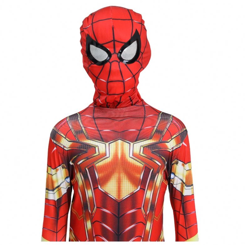 Heißeste Halloween -Party Kids&adults tv&movie Superhelden Jumpsuit Cosplay Anime Spiderman Indoor&outdoor Kostüm mit Maske