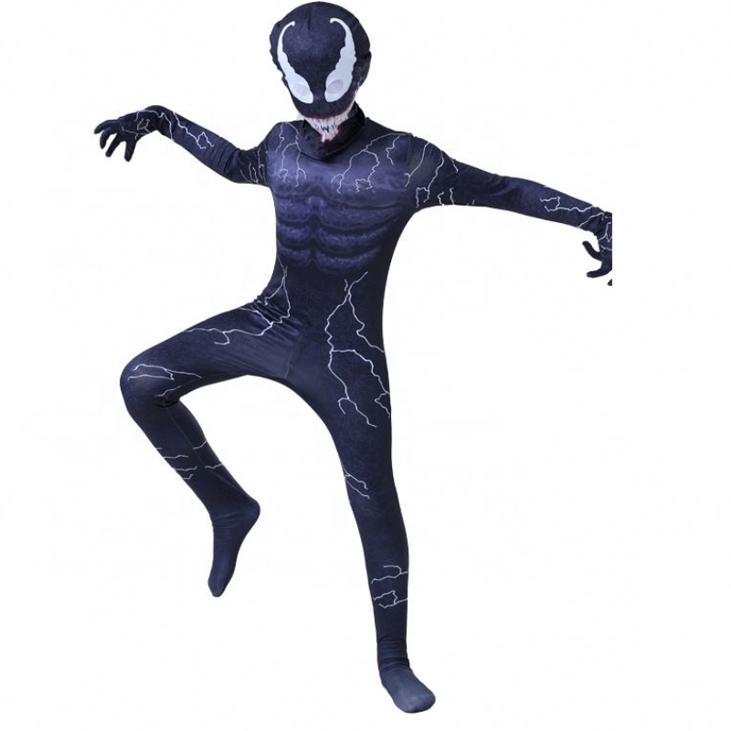 Custom Carnival Cosplay Fancy Superhelden Jumpsuit Giftkostüme mit Muskeln für Jungen