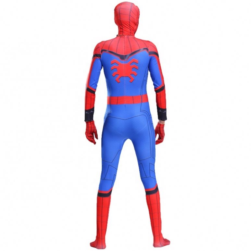 Hochwertige Eltern-Kinder-Kinder parallel Anime Black Spider Mann Jumpsuit TV&movie Cosplay Spiderman Halloween Kostüm