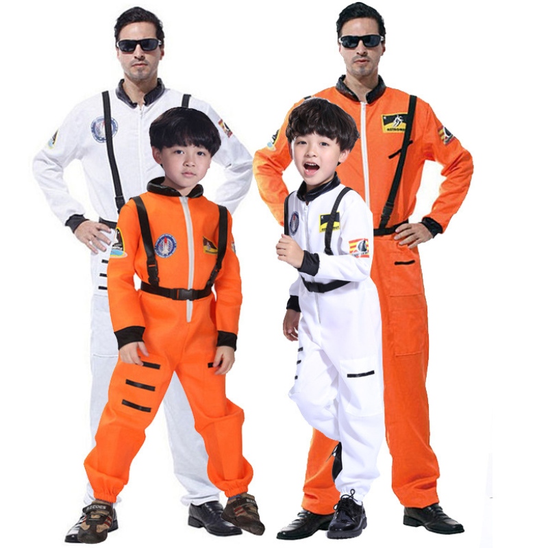 2022 Hot2022 Hot Sale Halloween Kostüme für Mann Astronaut Raumanzug Orange und Weiß Kostüm Kosmonaut Cosplay Kostüme Verkauf Halloween Kostüme für Mann Astronaut Raumanzug Orange und Weiß Kostüm Kosmonaut Cosplay -Kostüme