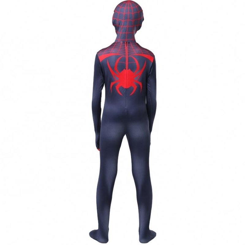 Neues Design Halloween Carnival Spiderman No Fay Home Cosplay Black Zentai Jumpsuit Spiderman Kostüm für Kinder mit Gesichtsmaske