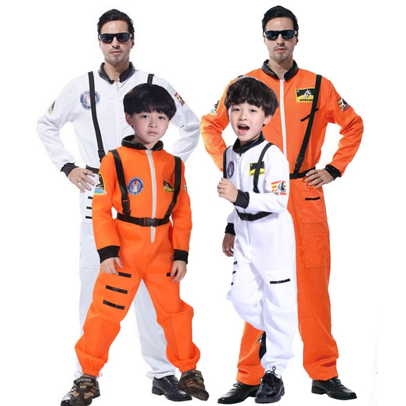 Halloween Kostüm Kindern Erwachsene Männer und Frauen Cosplay Show Space Anzug Astronaut Kostüm Pilot Kostüm