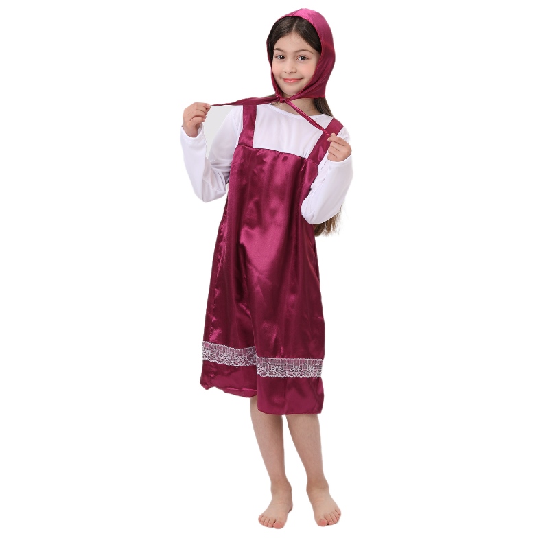 Kinder Fancy Fey Tale Charakter Cosplay Masa Kostüm Red Riding Hood Kostüme