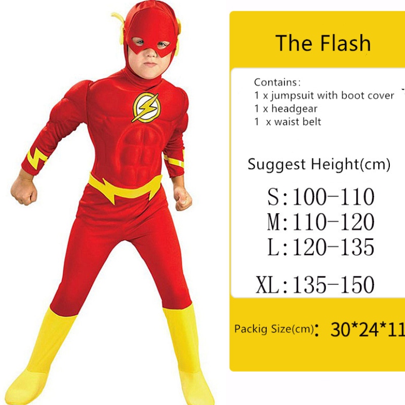 Cosplay Performance Kostüm Halloween Das Muskelkostüm von Flash Bodyuit Muskel