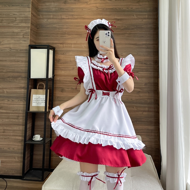 Französisch Maid Apron Lolita Fancy Dress Cosplay Kostüm Maid Kleider Halloween Maid Outfit (S-5xl)