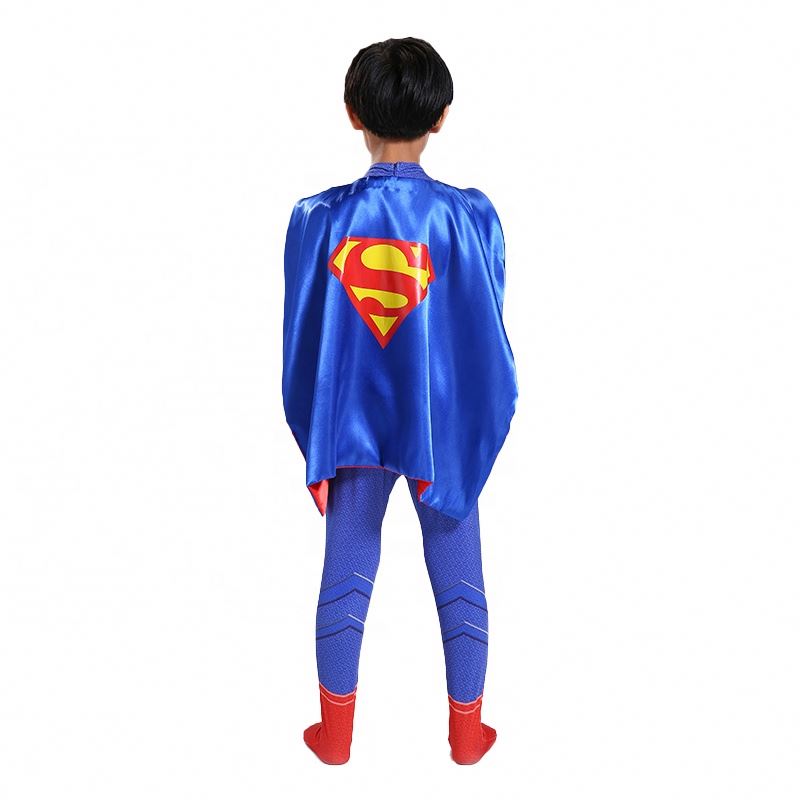 TV&movie Actionfigur Halloween Cosplay Jumpsuit Anime Strumpfhosen Die Super -Mann -Kostüme mit Umhang