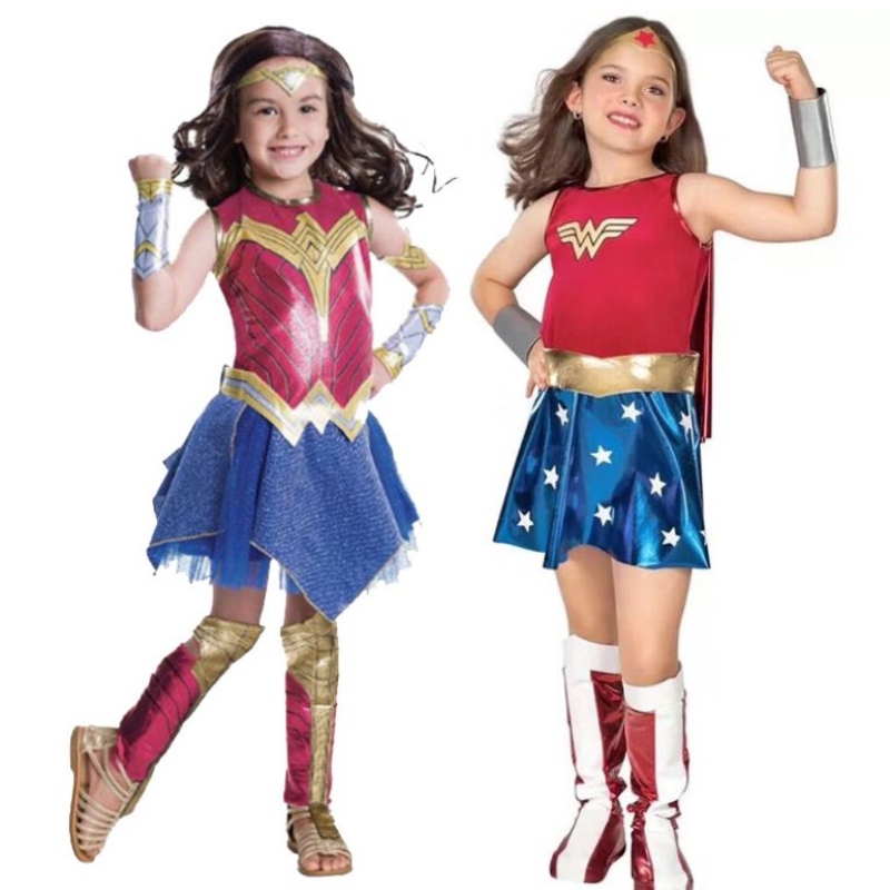 Baige Girls Wonder Woman Kostüm Halloween Set Princess Party Kleid Marienkäfer Kinder Kostüm