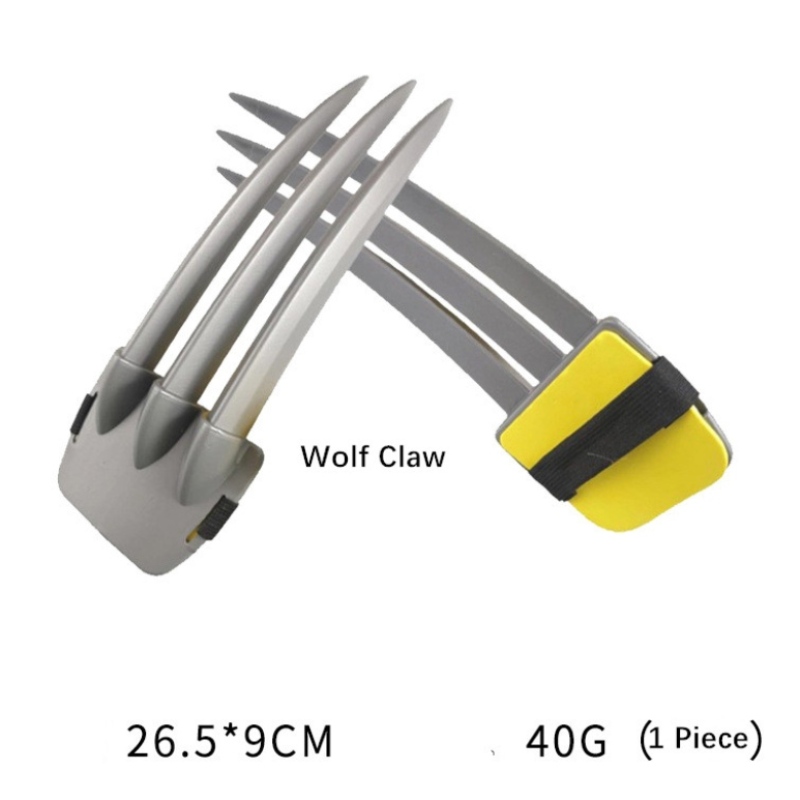 Wolverine Plastikklauenfacepiefe Cloak Weapon Halloween Cosplay Partyspielzeug