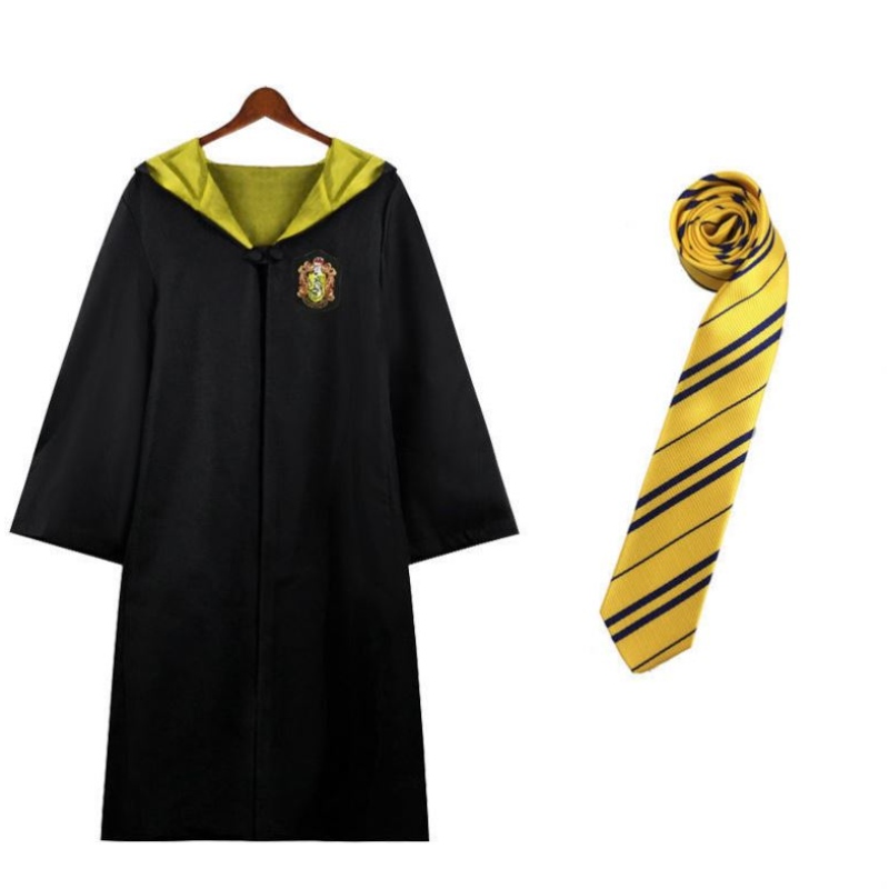 Neuankömmling Harry Cosplay Kostüm Kinder und erwachsene Potterrobe für Halloween -Partykostüme