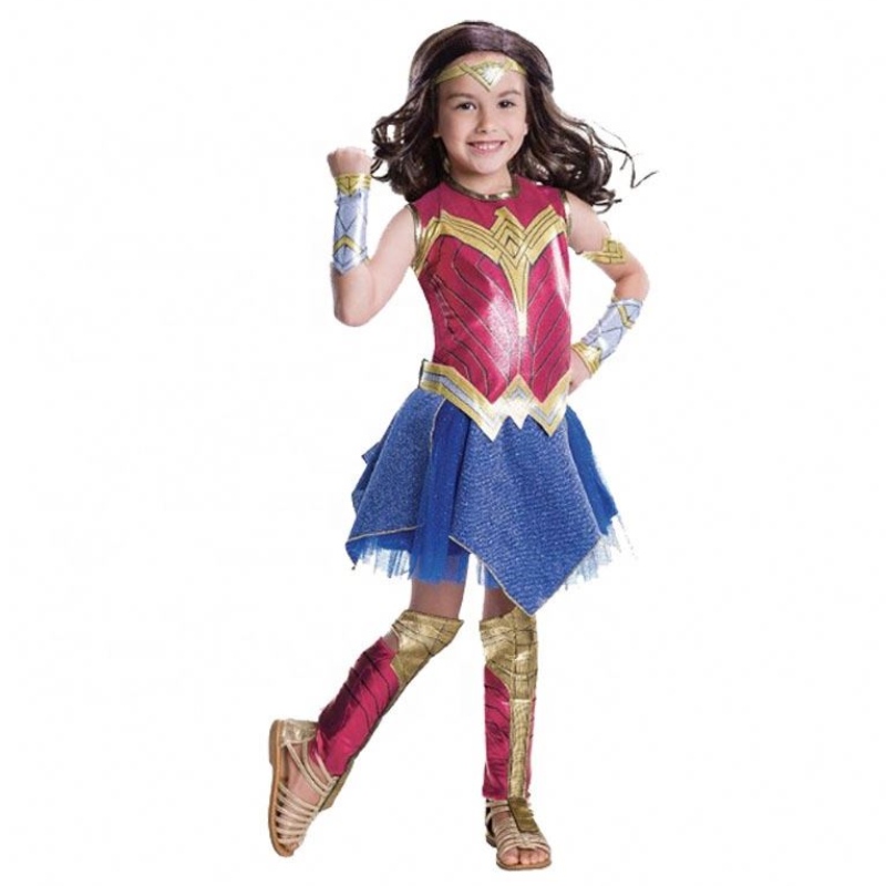 Neue Designkinderkinder Kinder Superhelden Kostüme Wonder Woman Cosplay -Kostüme für Mädchen