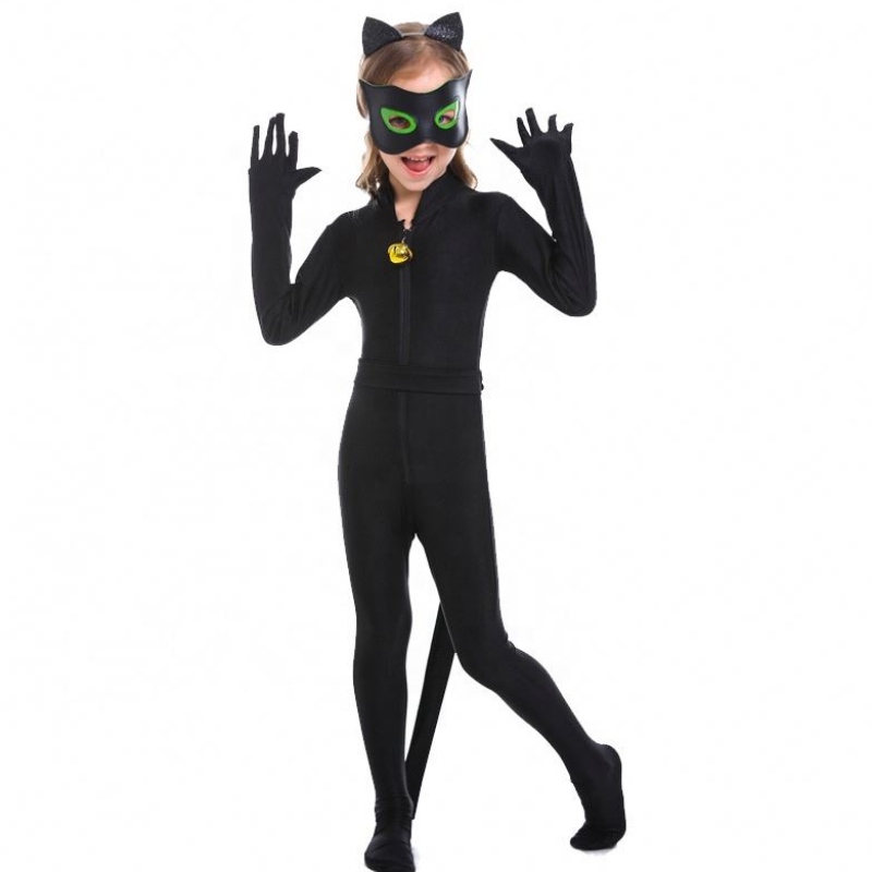 Heiße Halloween -Kinder sind The Bat Man Cosplay -Kostüme Mädchen Katzen Frau Kinder Superhelden Kostüme