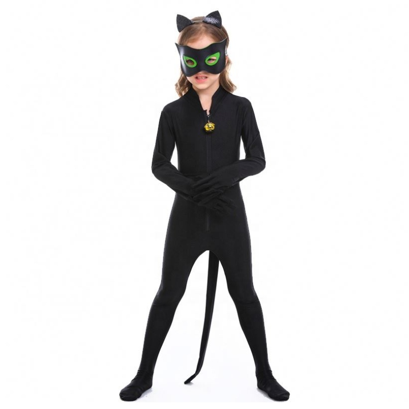 Heiße Halloween -Kinder sind The Bat Man Cosplay -Kostüme Mädchen Katzen Frau Kinder Superhelden Kostüme