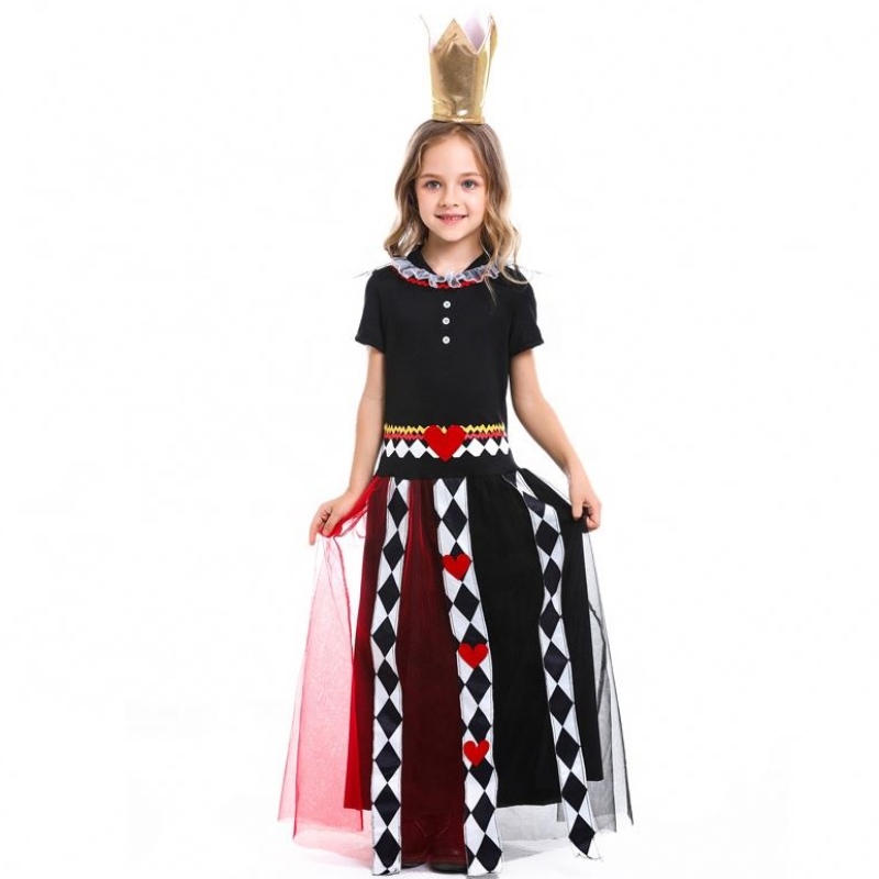 Hot Halloween Children 's Movie Costumes Girls Alice's Abenteuer im Wunderland Das Red Queen -Kostüm