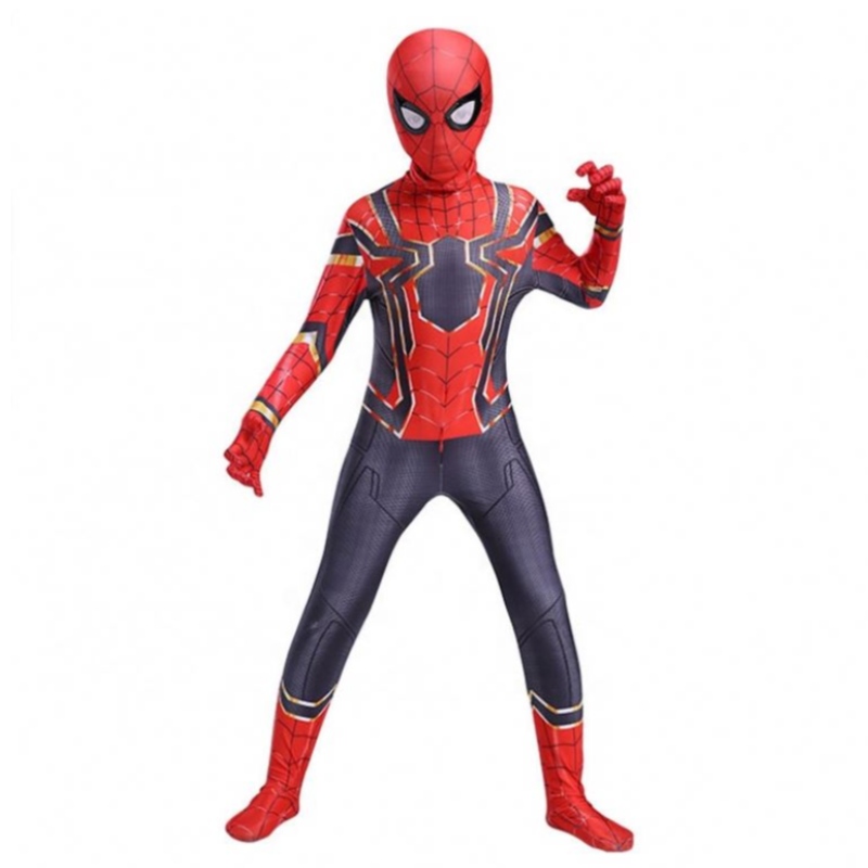 Red Spiderman Jumpsuit Cosplay Kostüm für Kinder Kleidungsstücke Spider Man Anzug