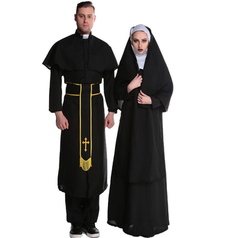 Halloween Kostüm Erwachsener Jesus Christus männliche Missionar Kleid Maria Priest Nones Cosplay Kostüm Kostüm