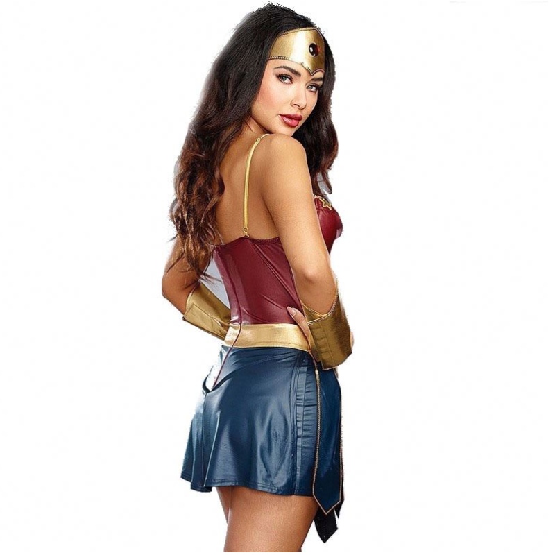 2021 Party Sexy Wonder Woman Halloween Kostüm für Erwachsene