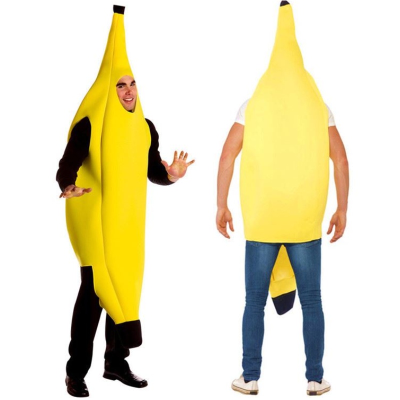 Billiges Großhandel Cosplay Carnival Bananenkostüm