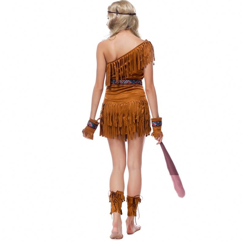 Halloween Women Pocahontas Huntress Ureinwohner Indian Kostüm