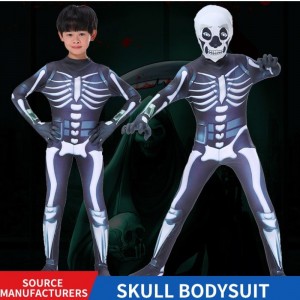 Hersteller Großhandel Kinder Halloween Kostüm Skelett Bodysuit Cosplay Kostüme Party Cosplay