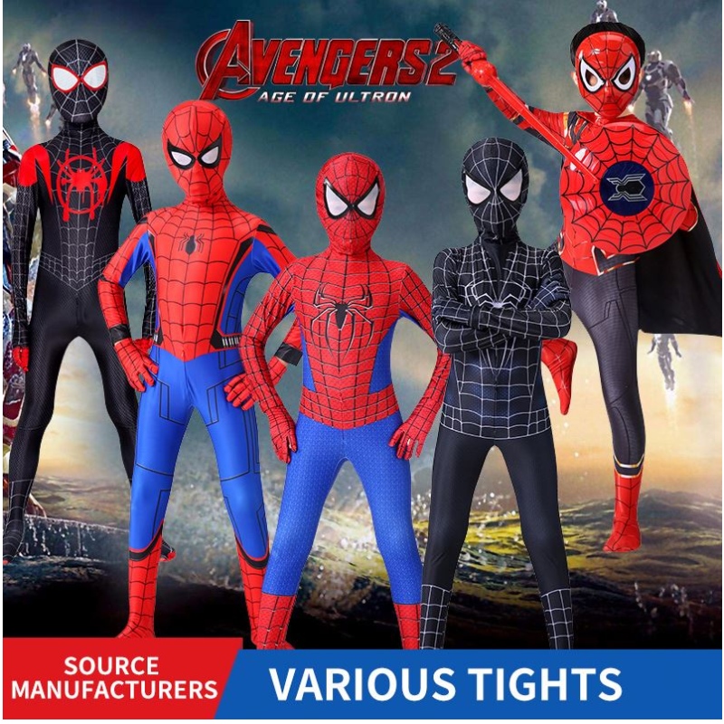 Hersteller Großhandel Vielfalt der spinnen parallele Welt elastischen und atmungsaktiven Cosplay -Kleidung Kostüme Marvel