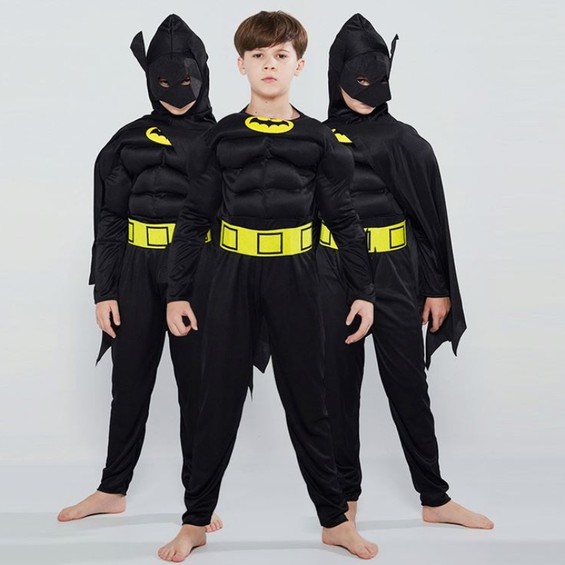 Muskelkleidung für Boy Flash Kostüm Fantasie Ankleide Overalls Kinder Film Carnival Party Halloween Weihnachtsfeier Cos Suits