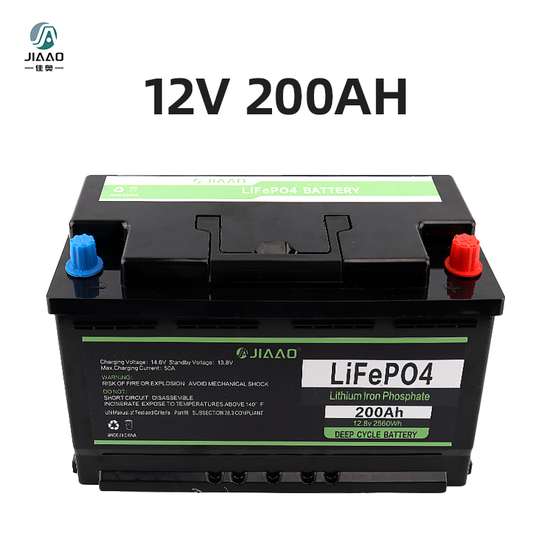 JiaAo Lithium Eisen Phosphat Batterie lifepo4 12v 100/200AH rv Marine Tiefzyklus BMS Bluetooth Lithium Batterie