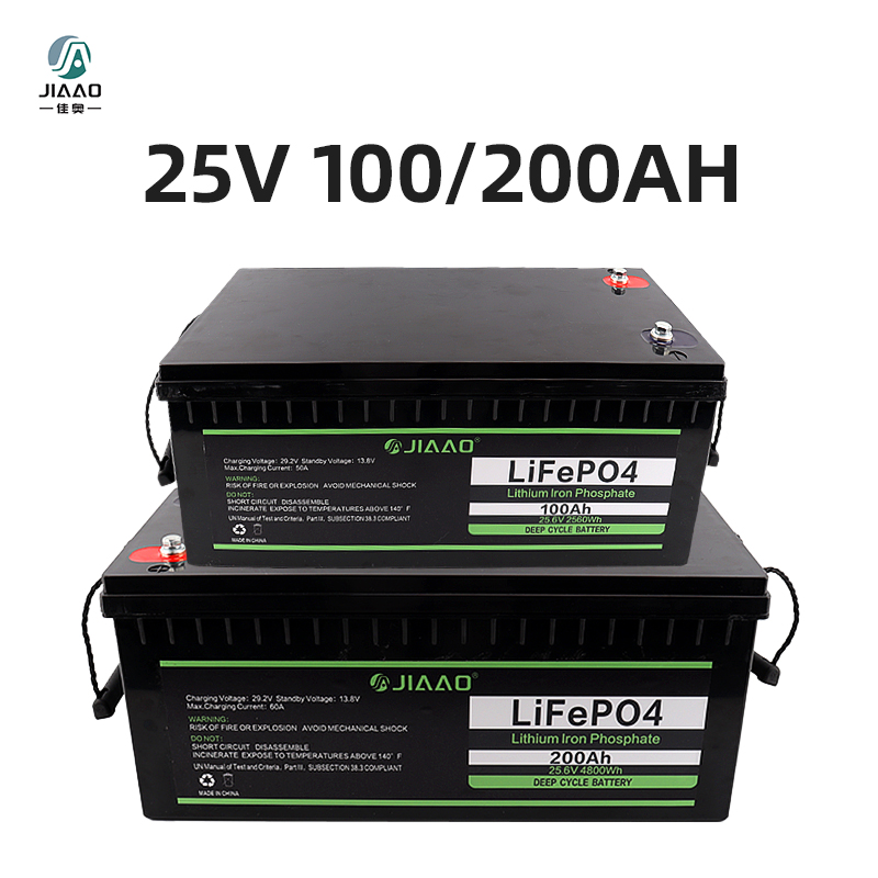 LiFePO4 bateria 25V 100/200Ah Lithium Eisen Batterie Pack Leichtes Gewicht 25 v 100/200 ah LiFePO4 Batterie langes Zyklusleben für RV Camper