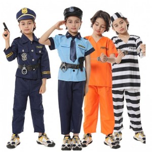 Halloween Dress up Policeman täuscht Play Set Kinderpolizeikostüm für Jungen HCBC-005