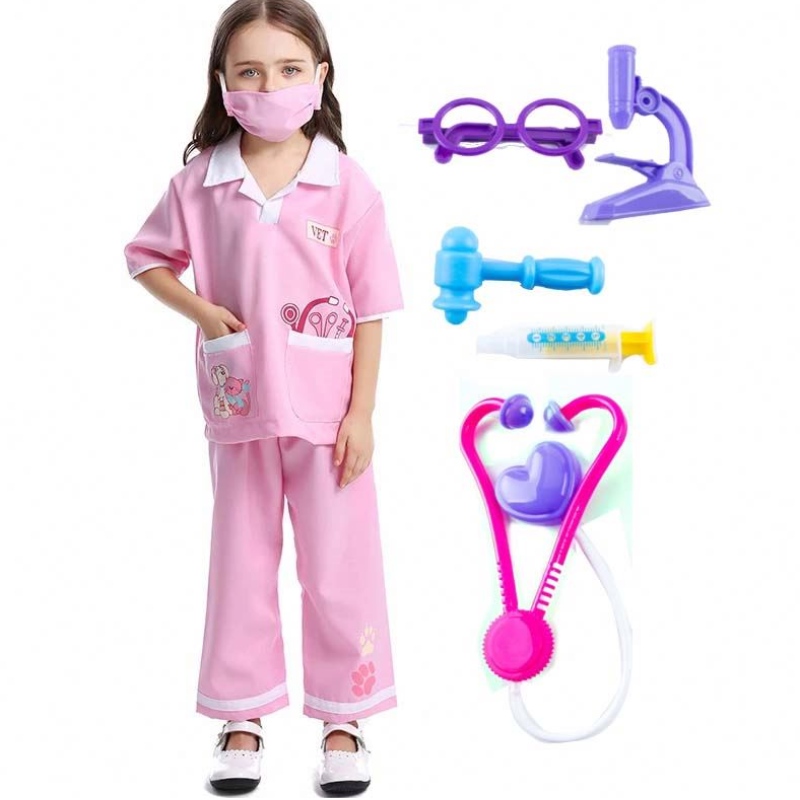 Tierarzt Tierarzt Veterinariante Play Dress up Set Halloween Kostüme mit medizinischem Kit HCBC-013