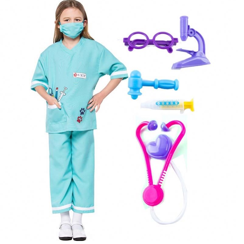 Tierarzt Tierarzt Veterinariante Play Dress up Set Halloween Kostüme mit medizinischem Kit HCBC-013