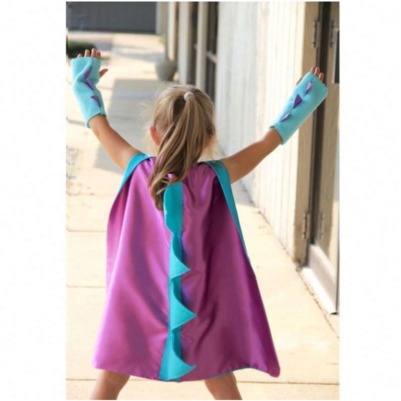 2021 Halloween Kostüm Dinosaurier Cosplay Tiergrünes Dinosaurier Kostüm Umhang Cloak