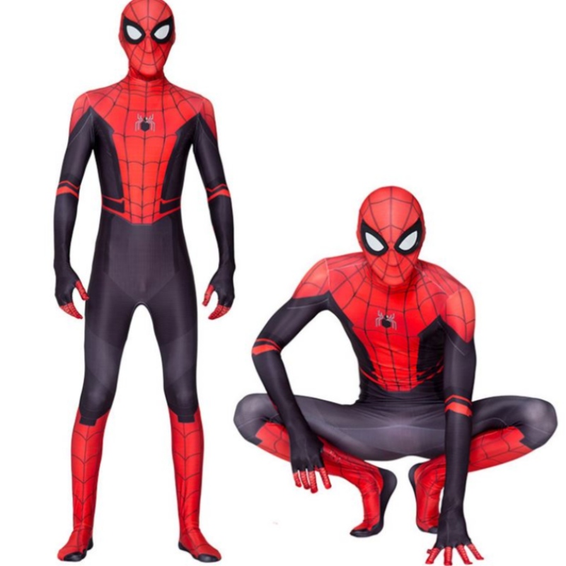 Filmspiel Kostüm Eltern-Kinder Parallele Universum Black Spider Jumpsuit Adult Anime Cosplay Spiderman Halloween Kostüm