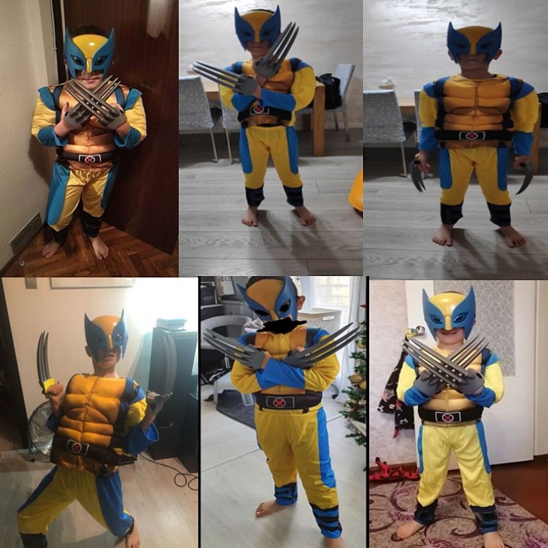 Kinder Eisen Wolf Kostüm Cosplay Jungen Superhelden -Party Fantasy Kind Geburtstag Halloween/carnival Geschenk